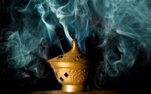 Using incense for yoga
