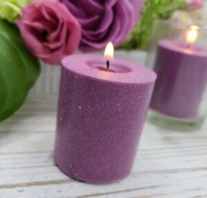 lavender scented burning candle for mental health