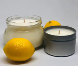 lemon scented candles 