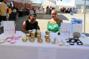 Candle makers at candle fair Los Angeles 