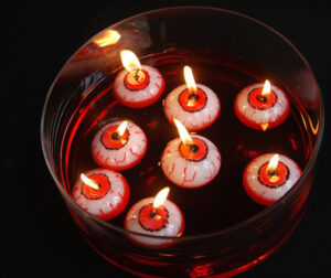 Floating Halloween candles