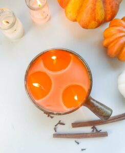 Orange smell fall candles 