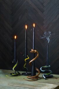 candles with a snake