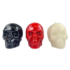 skull large candles 