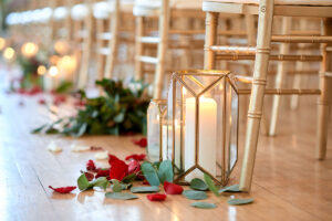 Romantic candle lantern for wedding decoration 