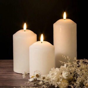 paraffin wax pillar candles 