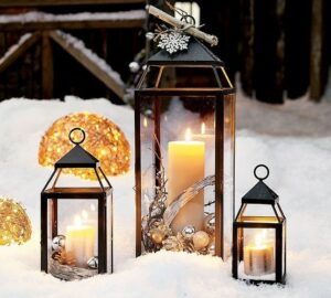 Christmas lantern for home decoration 