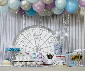 DIY New Year's Eve party decoration ideas with balloons 