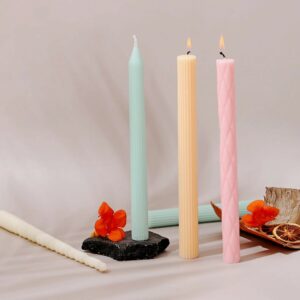 Aromatherapy with tall candles 