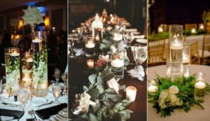 Floating candle centerpiece ideas for wedding 