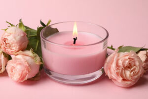 Rose scented candles 