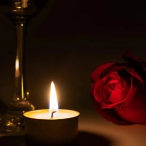 create romance with candles 