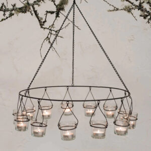 Tealight chandeliers 