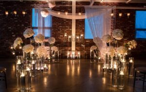 Wedding décor ideas with floating candles 