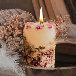 floral candle for home scent 
